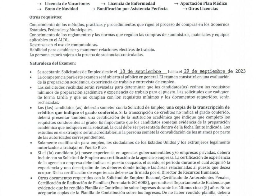 Convocatoria 008-2023 Oficial Comprador